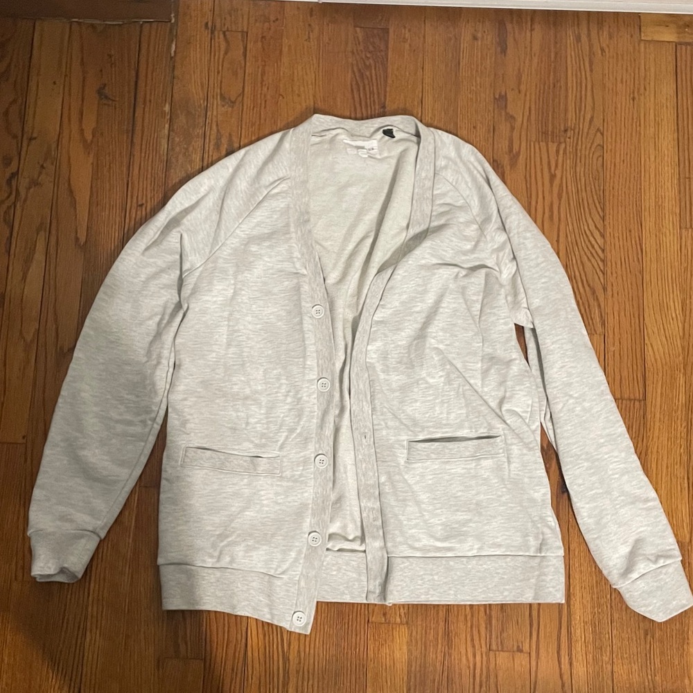 Grey cardigan